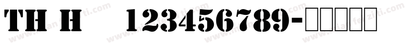 TH Hak 123456789字体转换